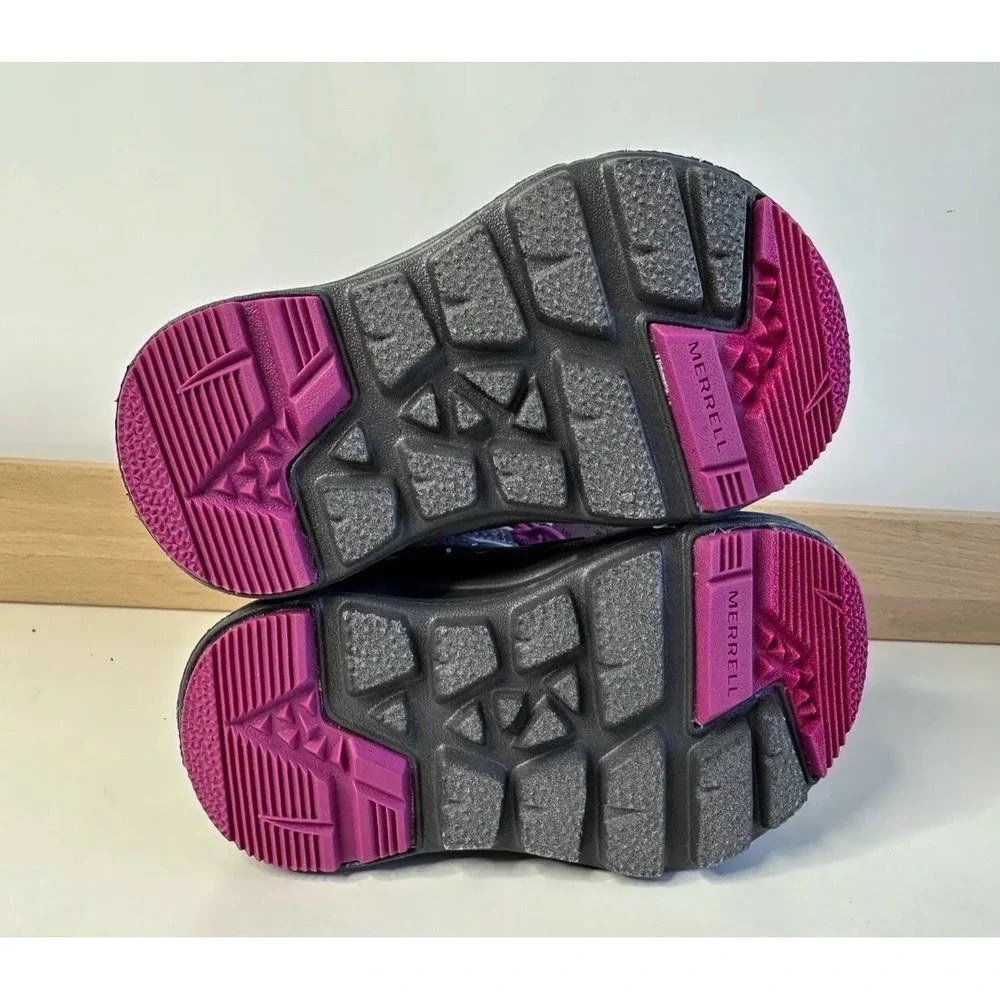 Merrell Snow Quest Lite 3.0 Jr Waterproof  Berry Grey Boots Toddler Size 5